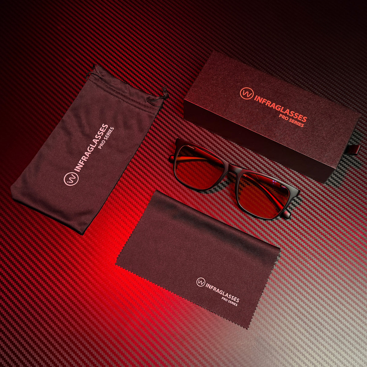 Infraglasses PRO Red - Blåljusglasögon Night | Infrawellness