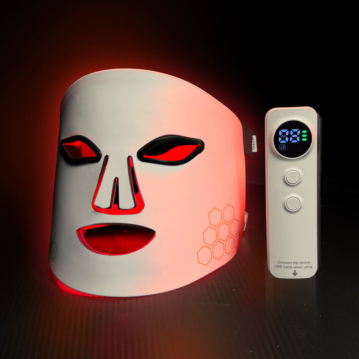 Rödljusterapi LED Mask PRO Series White 4 Color