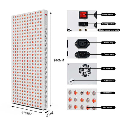 IT1800 PRO MAX WIDE - Högeffektiv Rödljuspanel