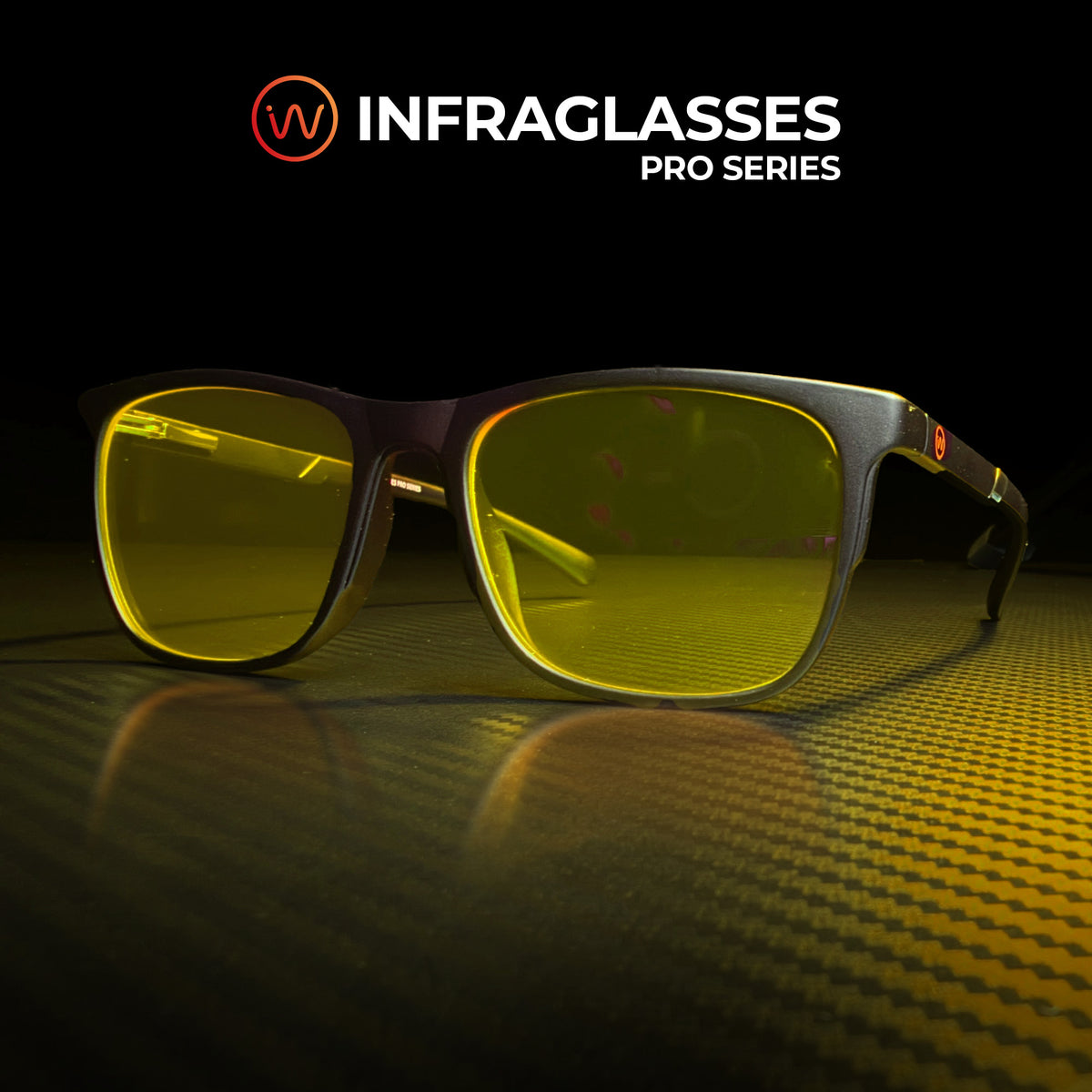 Infraglasses PRO Yellow - Blåljusglasögon Focus | Infrawellness