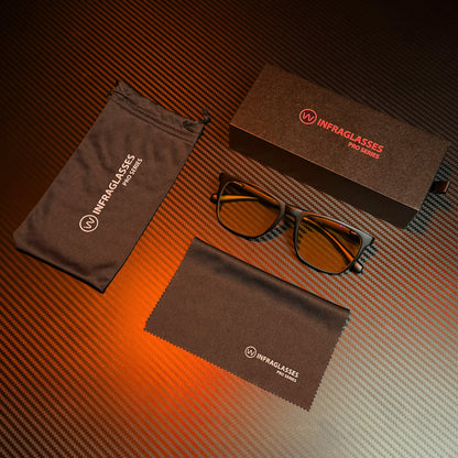 Infraglasses PRO Orange - Blåljusglasögon Relax | Infrawellness