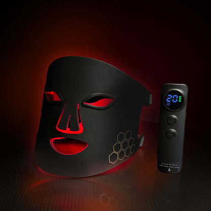 Rödljusterapi LED Mask PRO Series Black 4 Color