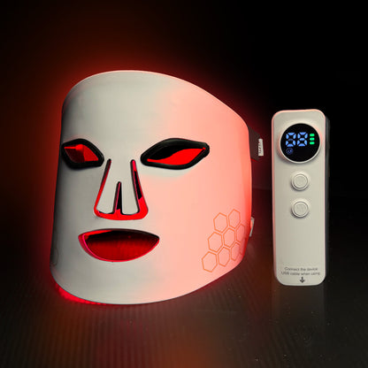 Rödljusterapi LED Mask PRO Series White 4 Color